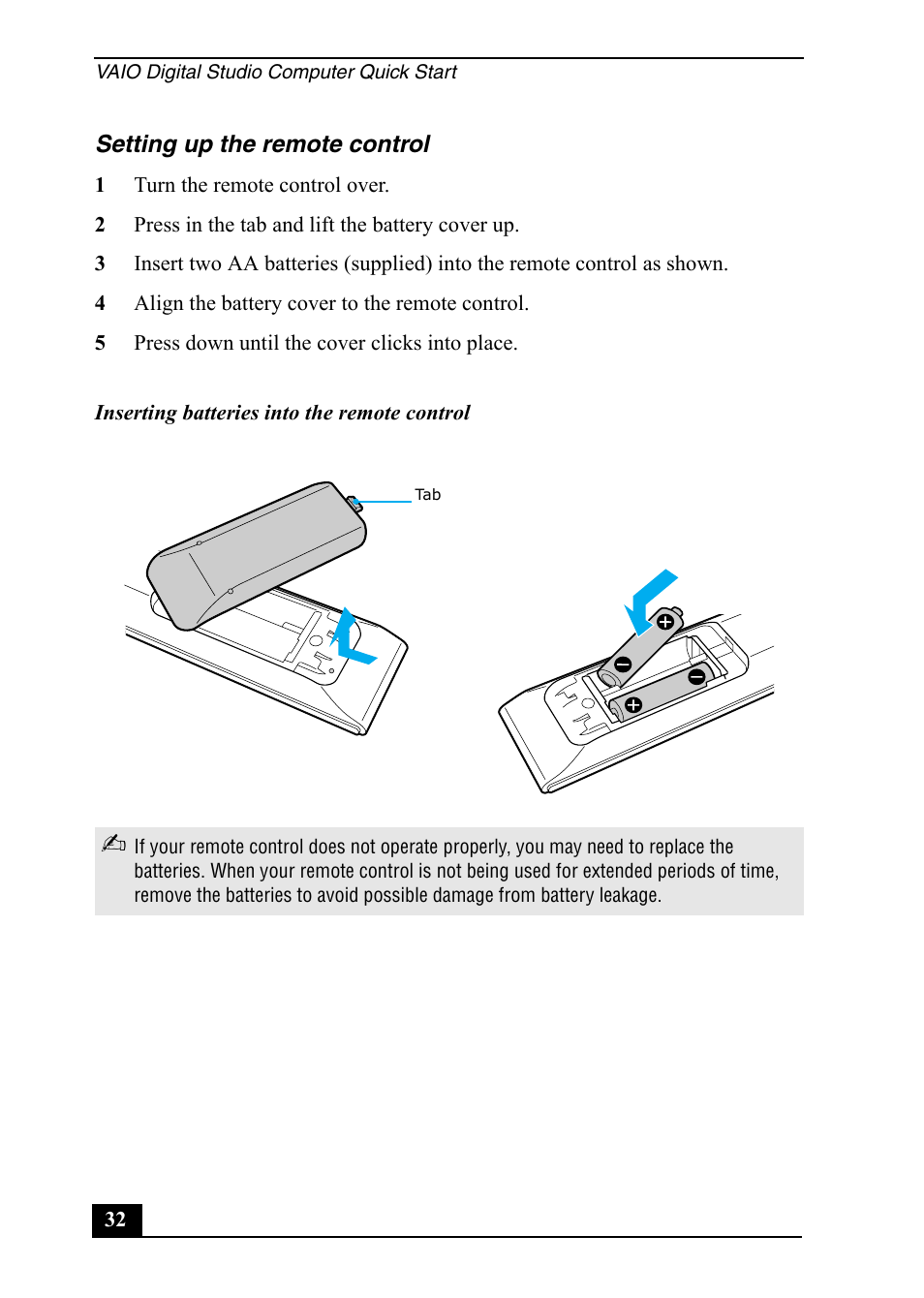 Sony VGC-RA820G User Manual | Page 32 / 72