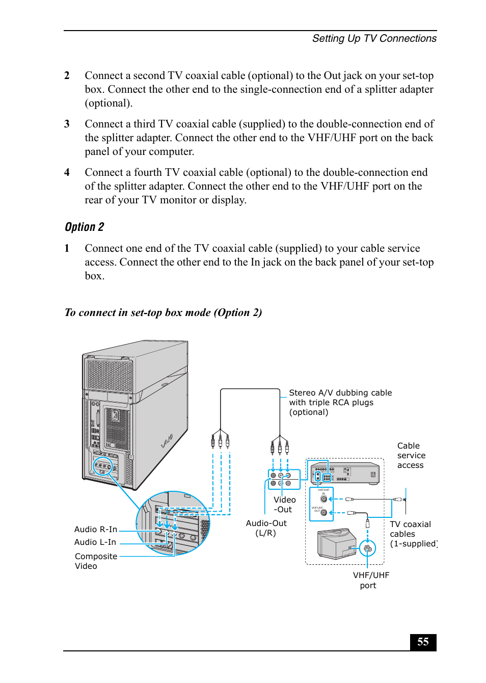 Sony VGC-RA820G User Manual | Page 55 / 72