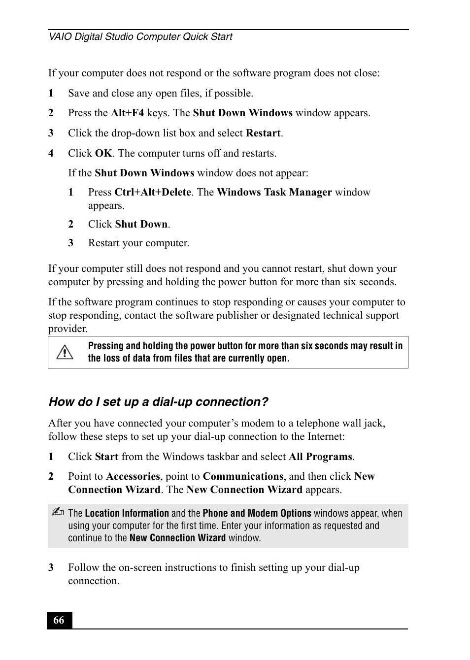 Sony VGC-RA820G User Manual | Page 66 / 72