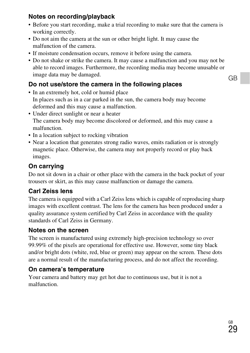 Sony DSC-TX200V User Manual | Page 29 / 68