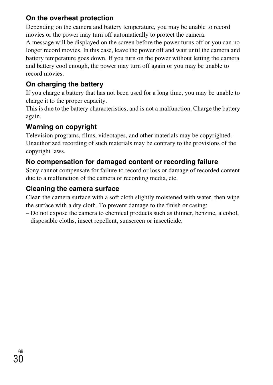 Sony DSC-TX200V User Manual | Page 30 / 68