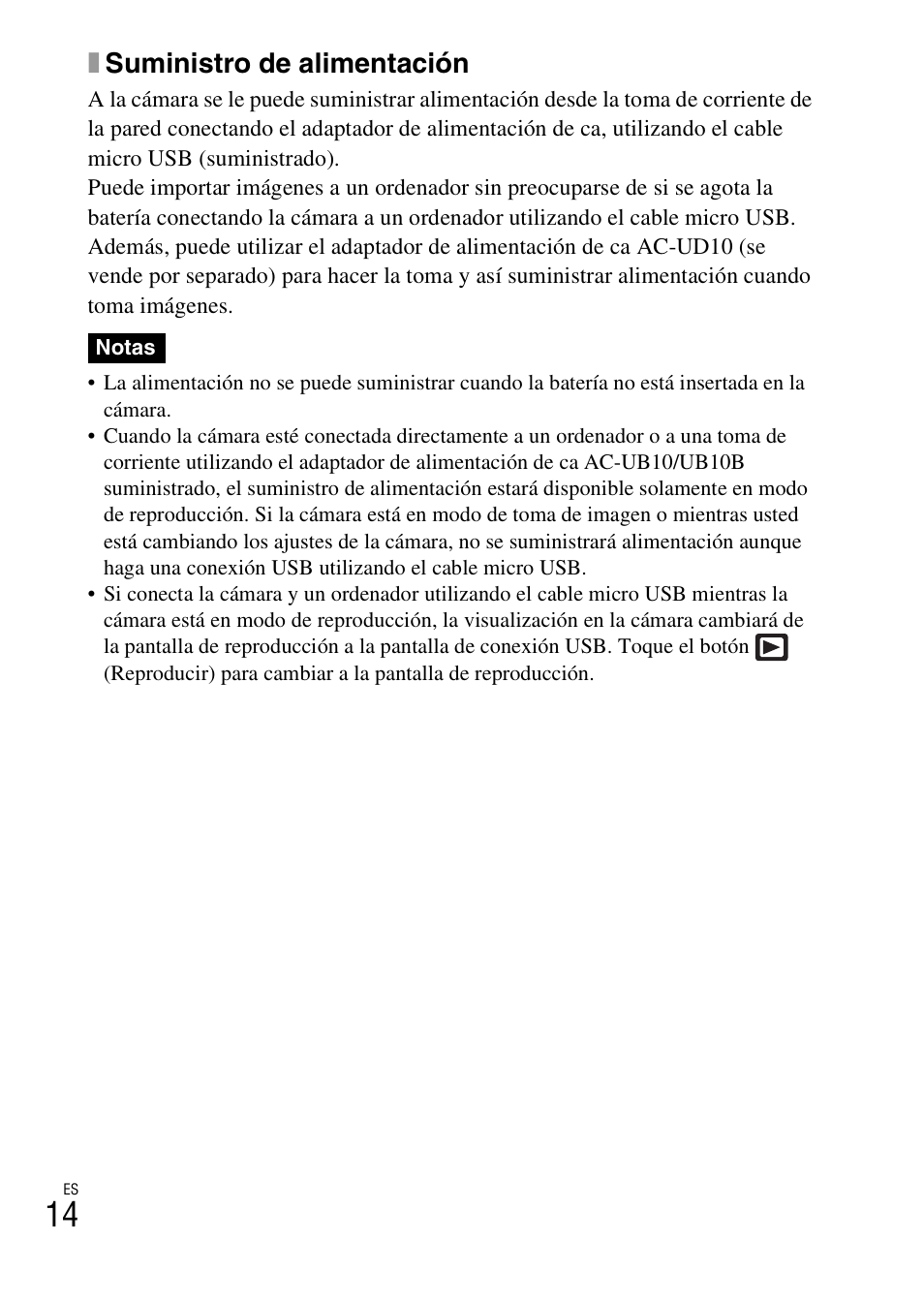 Xsuministro de alimentación | Sony DSC-TX200V User Manual | Page 46 / 68