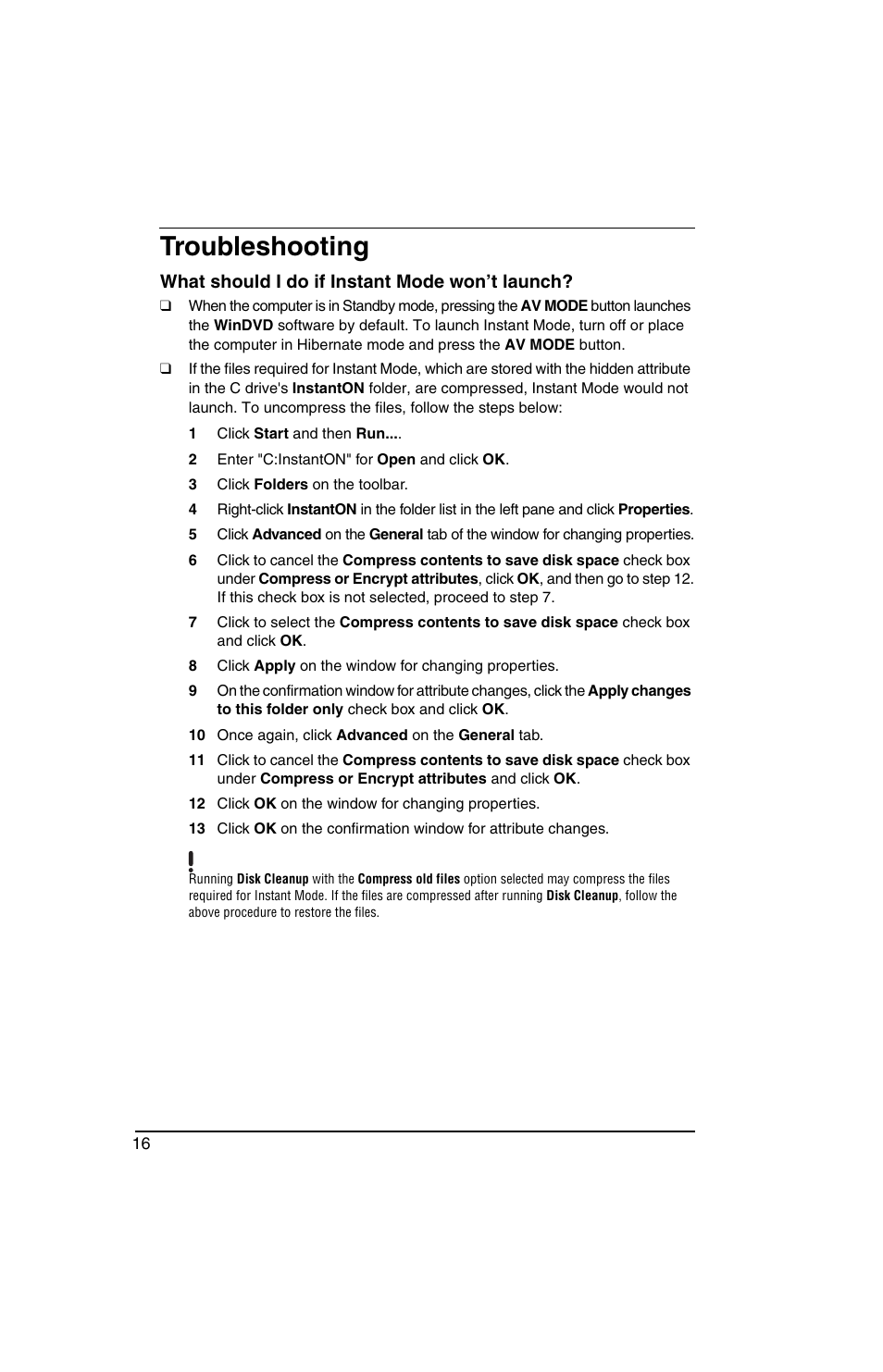 Troubleshooting | Sony VGN-TX770P User Manual | Page 18 / 40