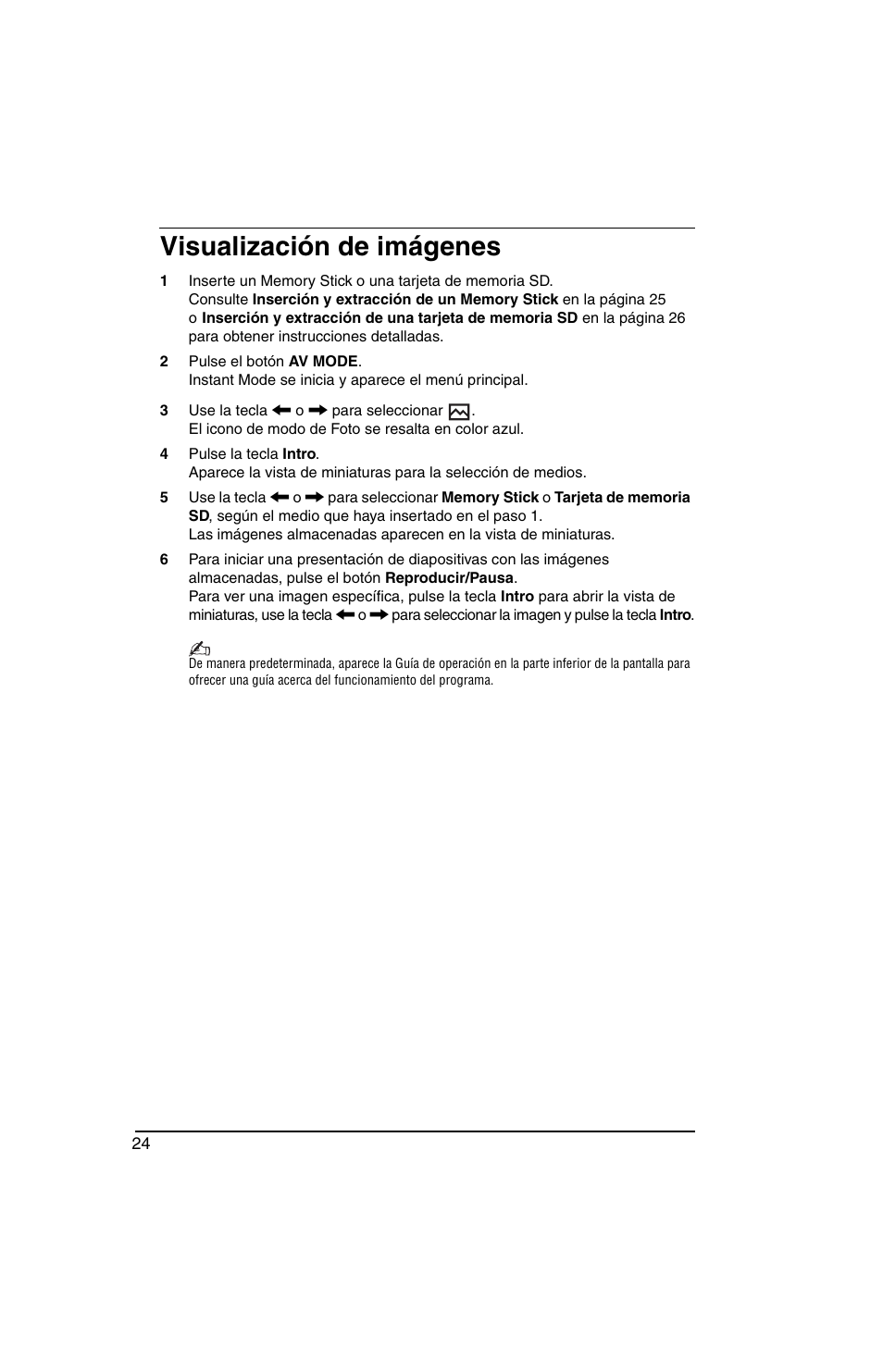 Visualización de imágenes | Sony VGN-TX770P User Manual | Page 26 / 40
