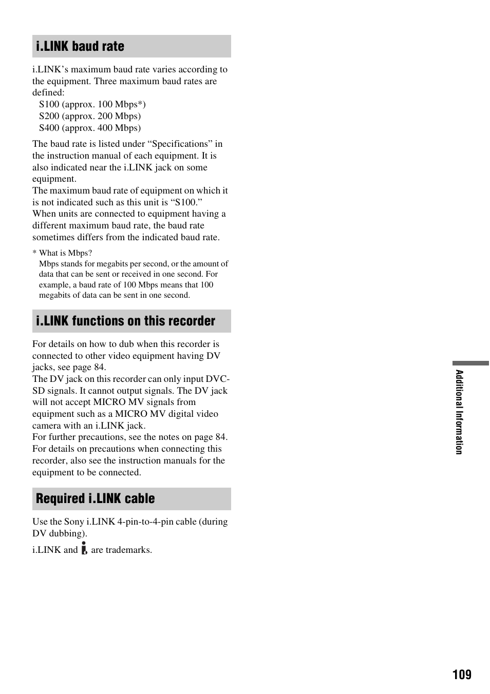 Sony RDR-HX715 User Manual | Page 109 / 124