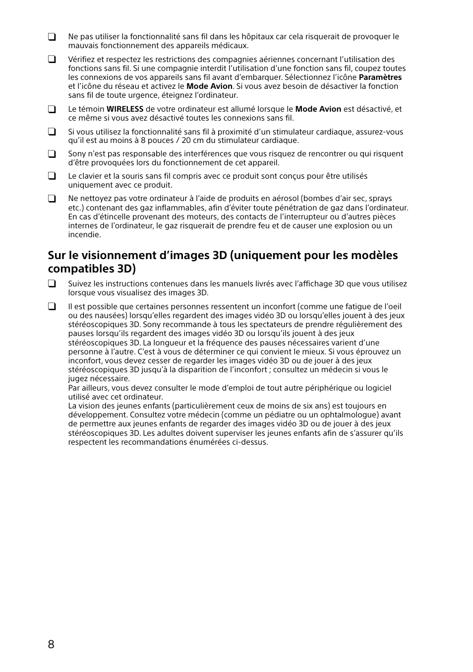 Sony SVJ20214CYB User Manual | Page 8 / 36
