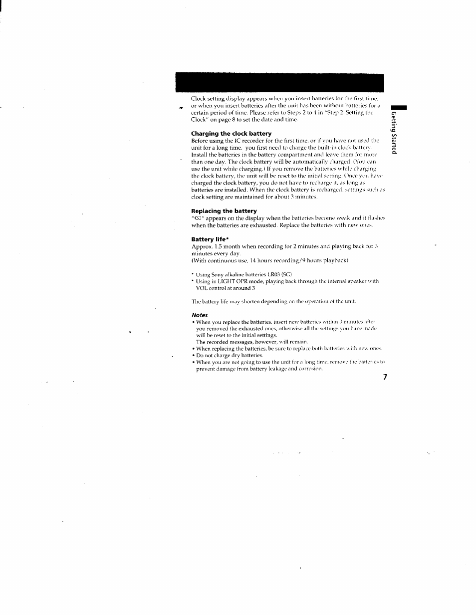 Sony ICD-80 User Manual | Page 7 / 52
