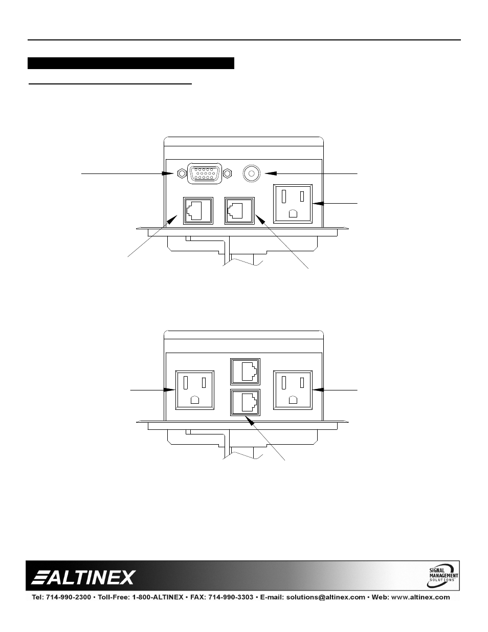 Description diagram, Diagram 4: standard faceplates, Tabletop solutions | Altinex TILT `N PLUG TNP151C User Manual | Page 8 / 11