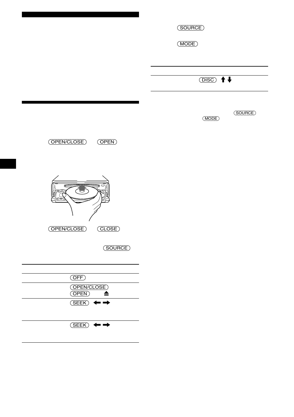 Cd player cd/md unit (optional), Playing a disc, On 10 | Sony CDX-M730 User Manual | Page 10 / 84