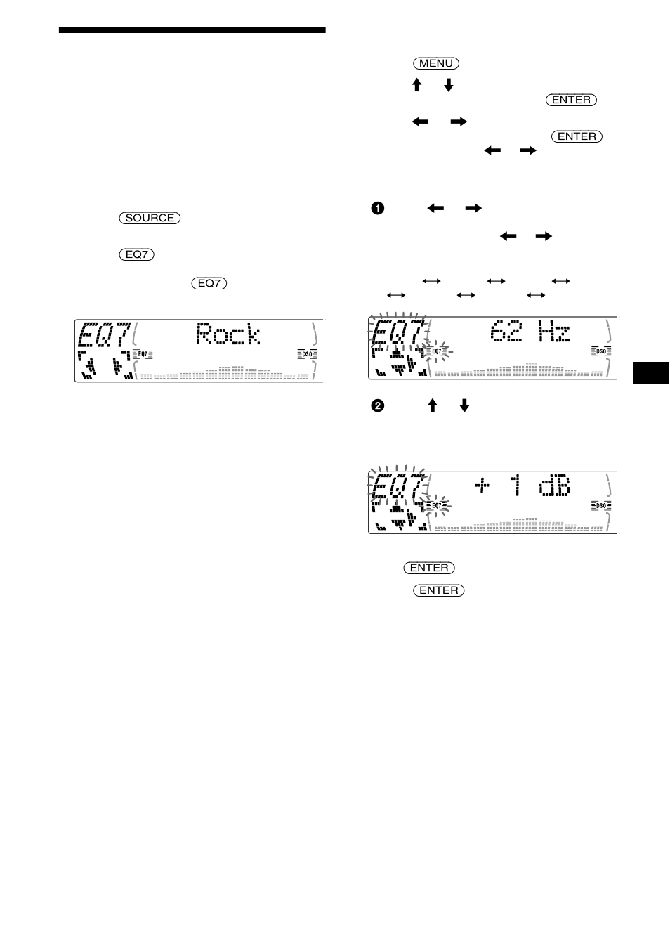 Setting the equalizer (eq7), 19 setting the equalizer (eq7) | Sony CDX-M730 User Manual | Page 19 / 84