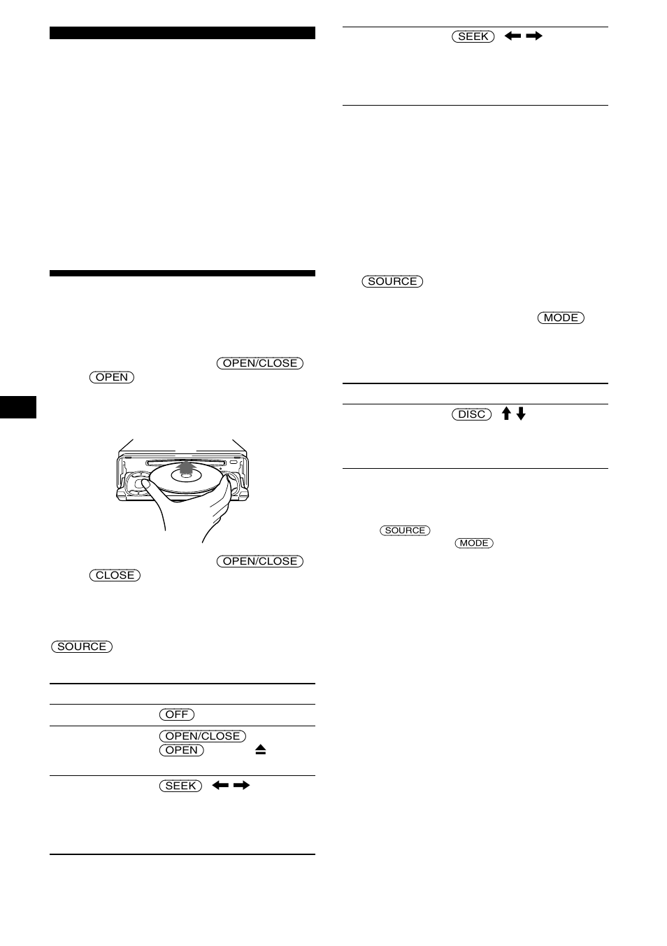 Lecteur cd lecteur cd ou md (en option), Lecture d’un disque, Se 10 | Sony CDX-M730 User Manual | Page 36 / 84