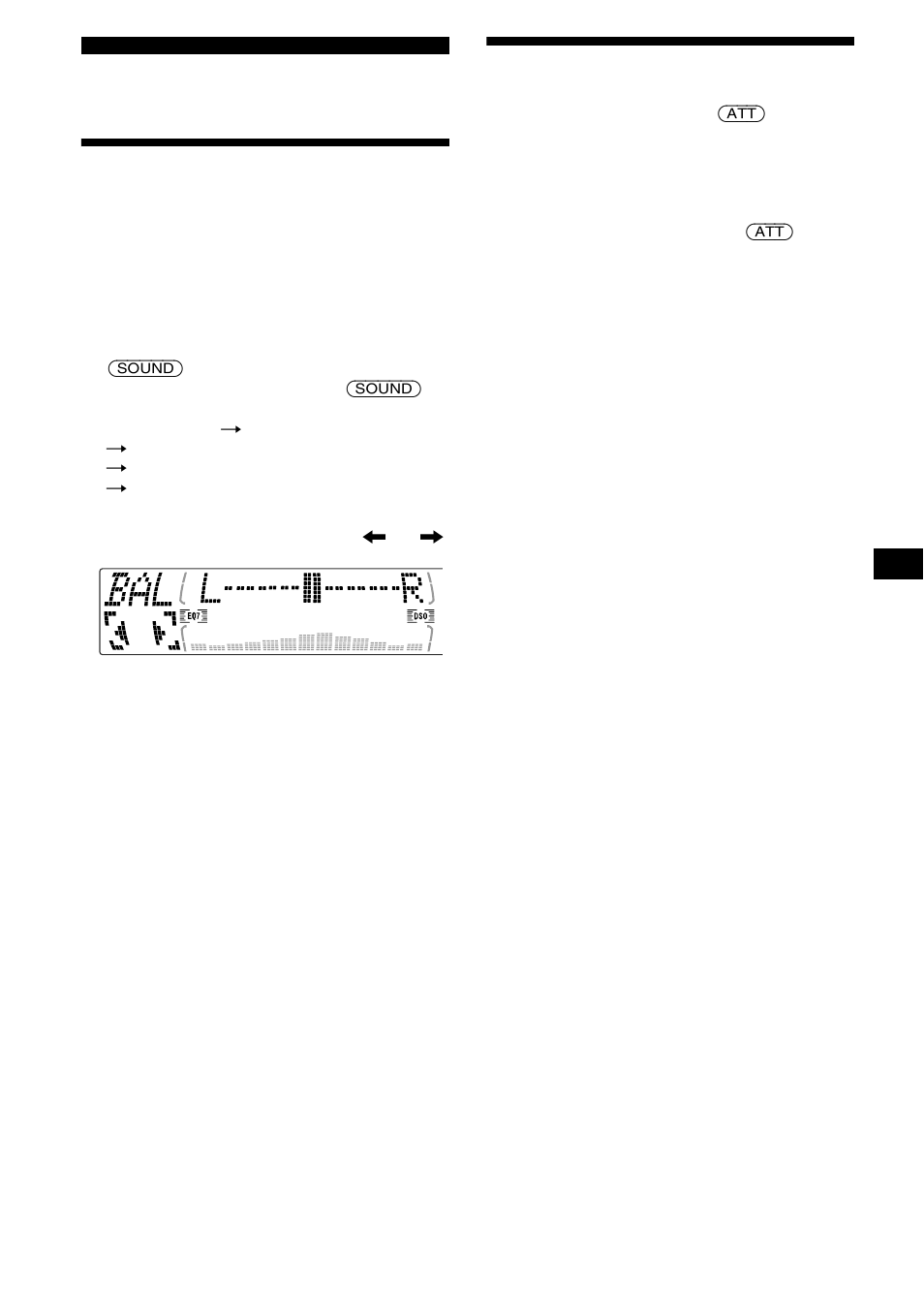 Autres fonctions, Réglage des caractéristiques du son, Atténuation rapide du son | Sony CDX-M730 User Manual | Page 43 / 84