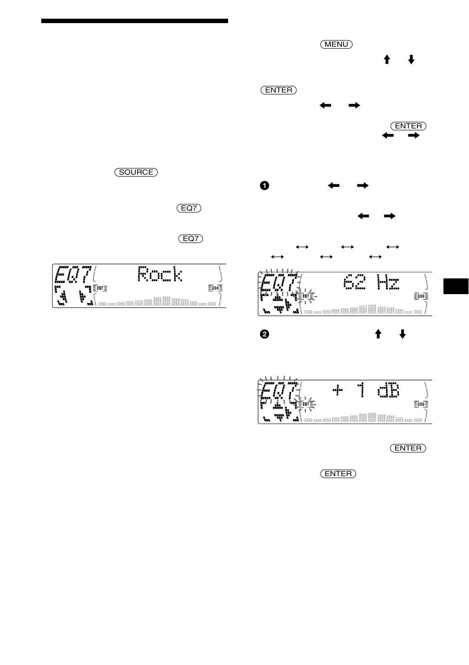 Réglage de l’égaliseur (eq7), 19 réglage de l’égaliseur (eq7) | Sony CDX-M730 User Manual | Page 45 / 84