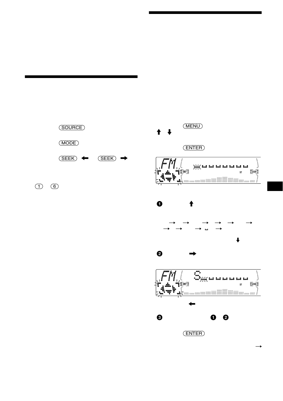 Almacenamiento de las emisoras deseadas, Almacenamiento de nombres de emisoras, Memorando de emisoras | Almacenamiento de las emisoras, Deseadas | Sony CDX-M730 User Manual | Page 69 / 84