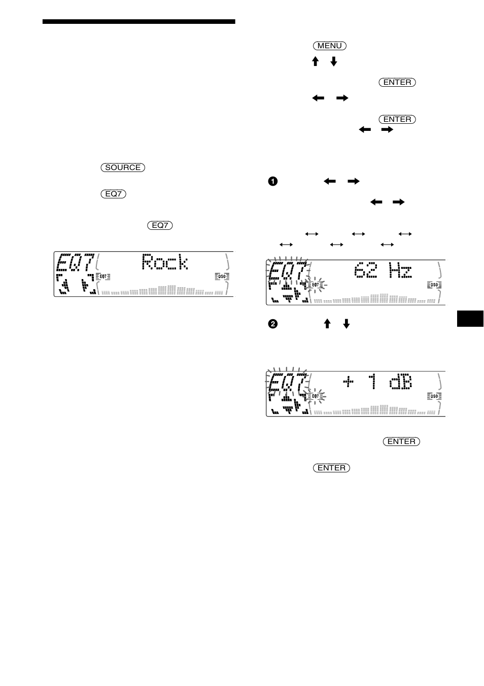 Ajuste del ecualizador (eq7), 19 ajuste del ecualizador (eq7) | Sony CDX-M730 User Manual | Page 73 / 84