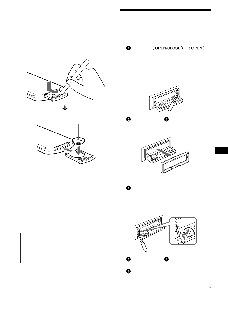 Extracción de la unidad | Sony CDX-M730 User Manual | Page 77 / 84