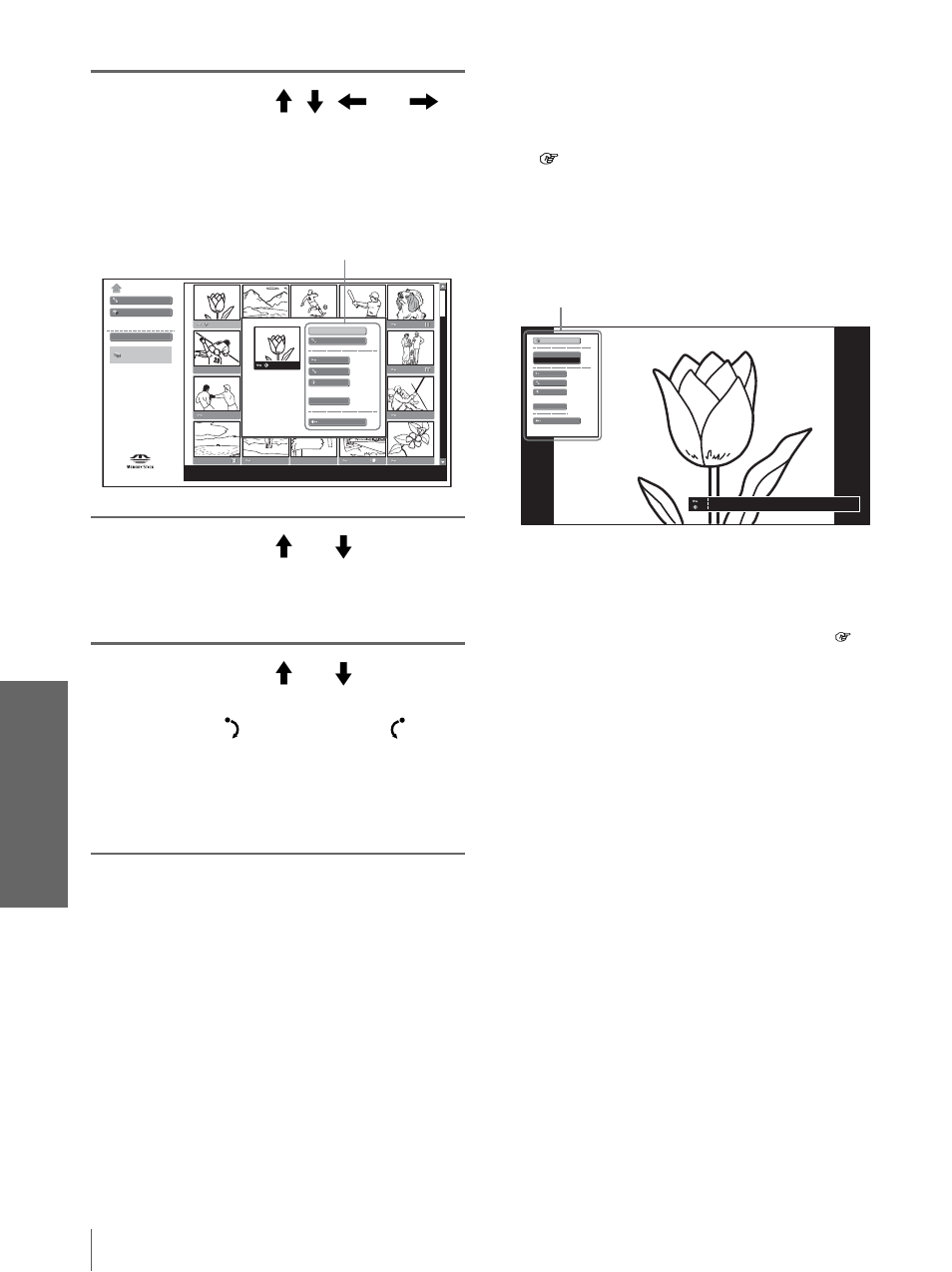 Util is ati o n d’ u n « m emory s tic k | Sony VPL-HS20 User Manual | Page 130 / 240