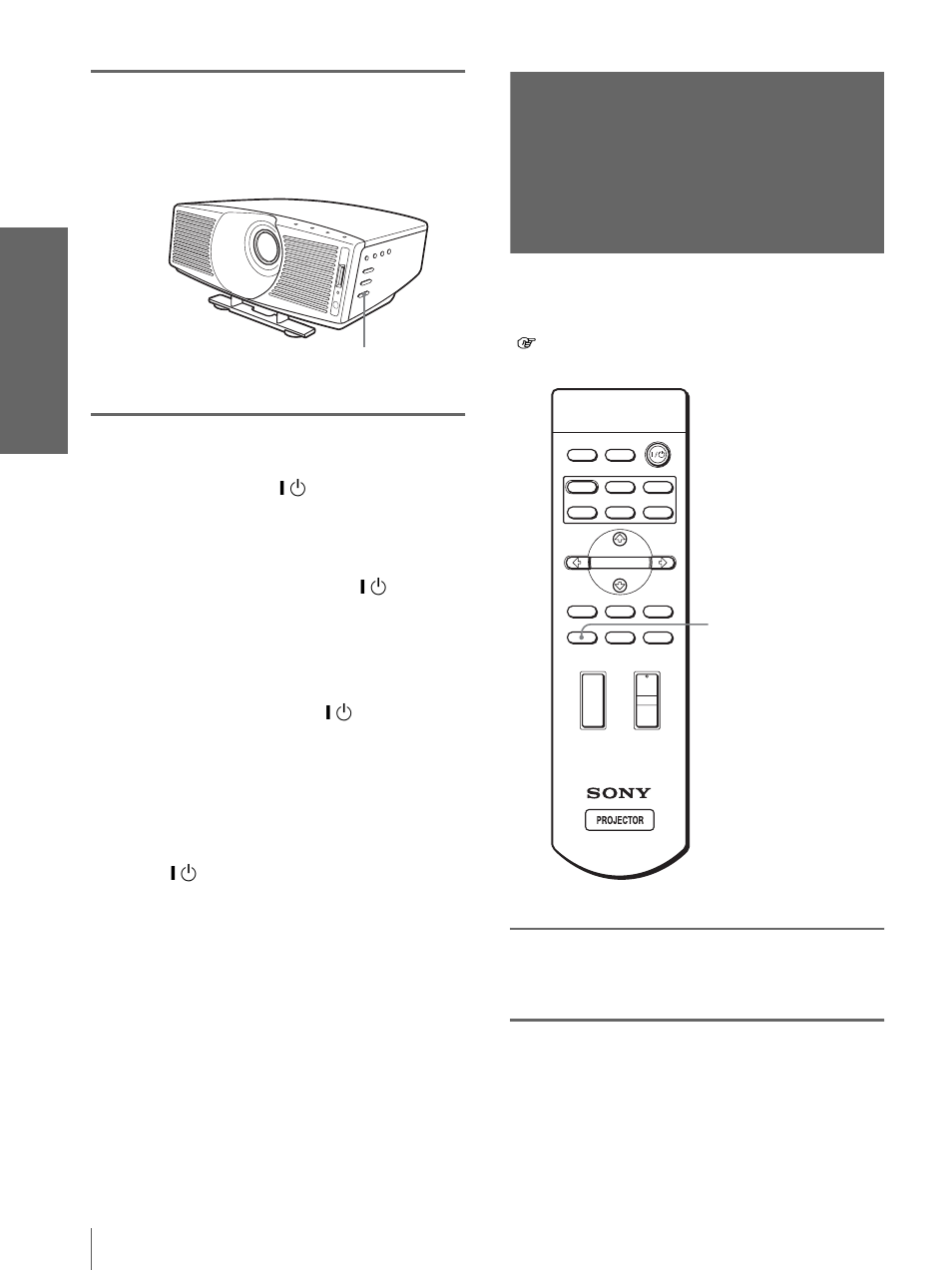 Selección del modo de pantalla ancha, Pulse focus +/– para ajustar el enfoque, Pulse wide mode | Pr o y ecci ón, Para apagar la alimentación | Sony VPL-HS20 User Manual | Page 186 / 240