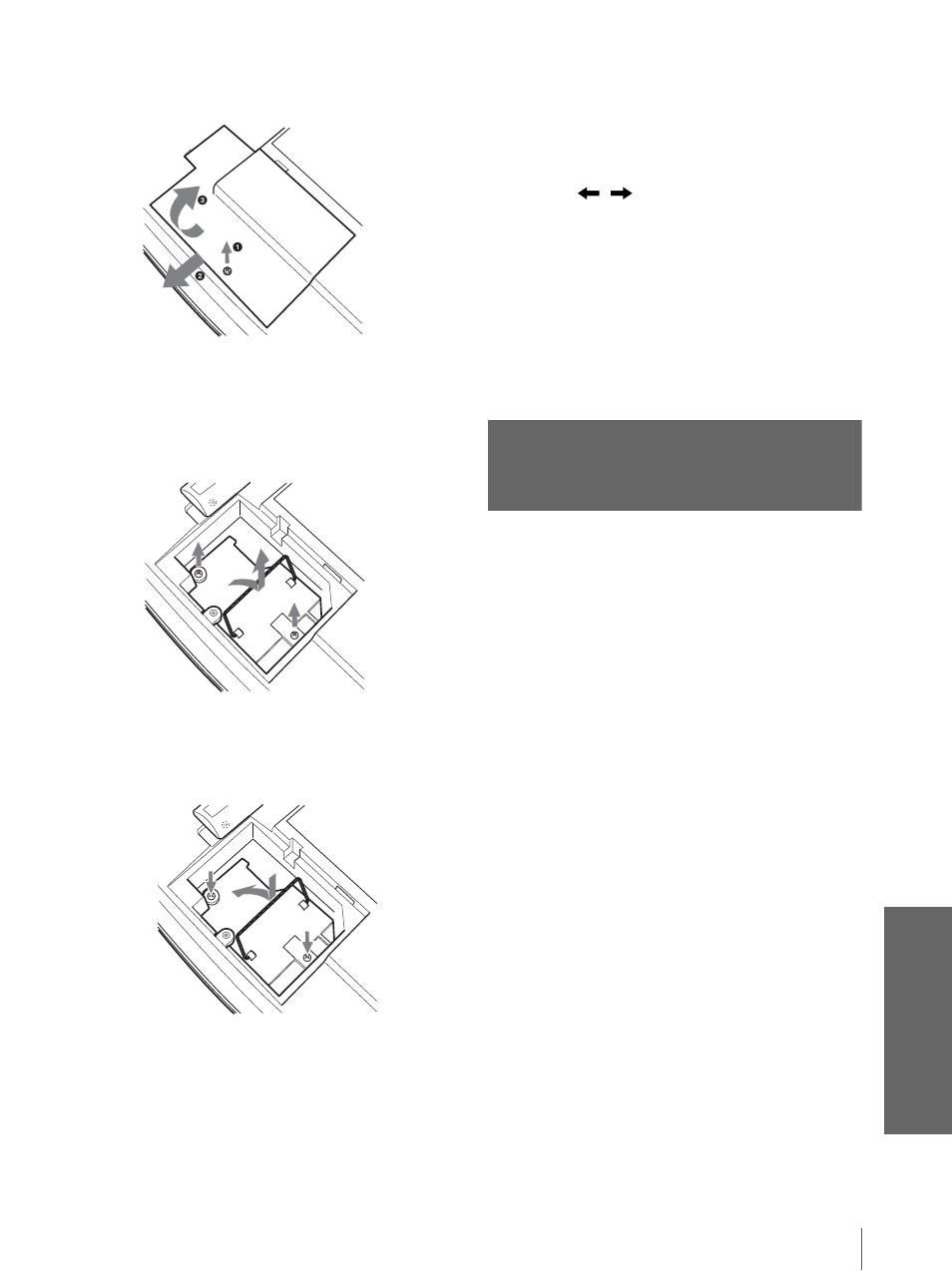 Sustitución del filtro de aire, Y 65), Aire | Otr o s | Sony VPL-HS20 User Manual | Page 223 / 240