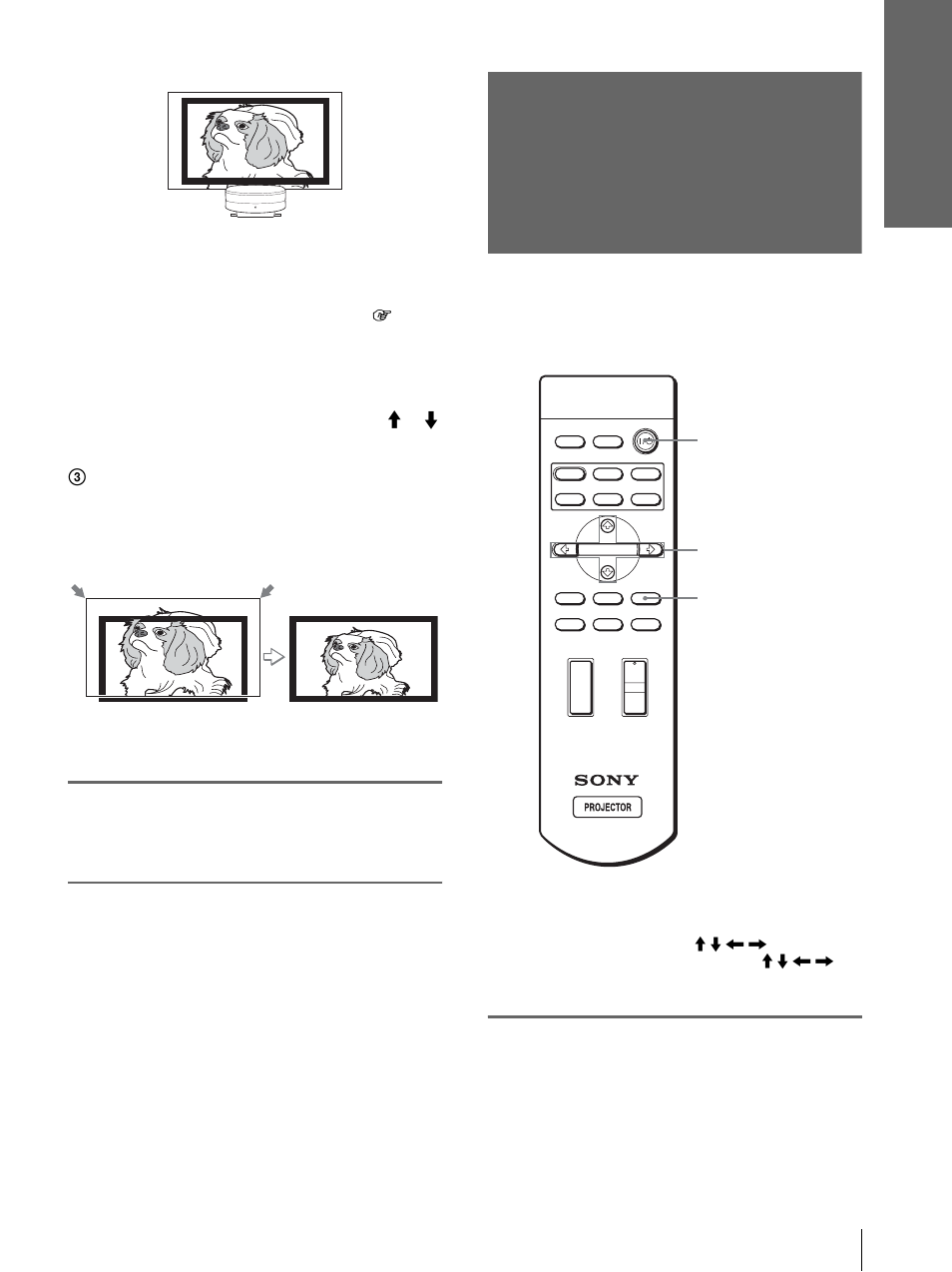 Step 4: selecting the menu language, Press the focus buttons + or, Plug the ac power cord into a wall outlet | Sony VPL-HS20 User Manual | Page 23 / 240