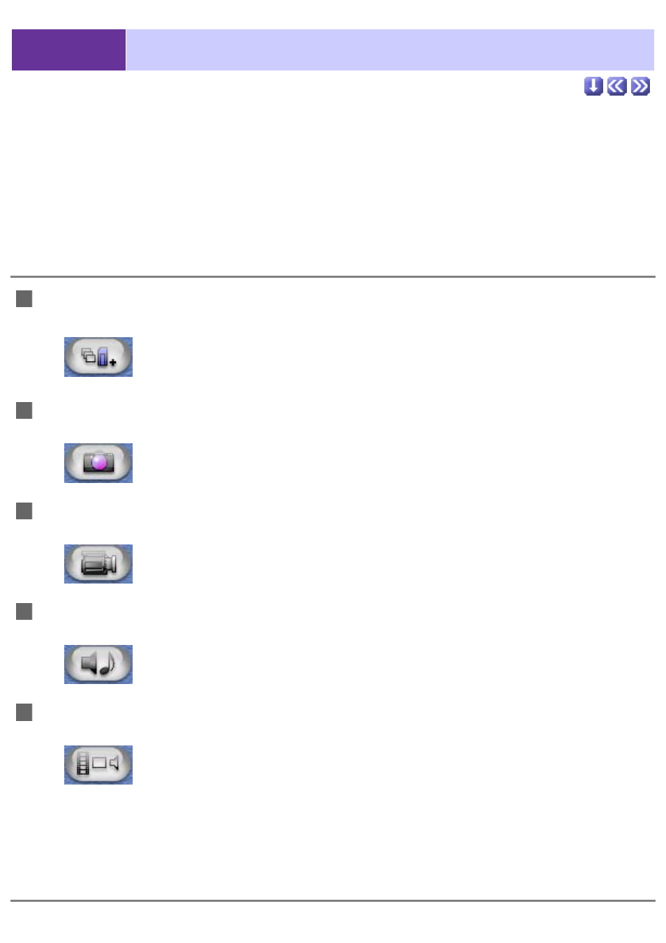 Finding specific files, Search by file type, Search according to specific | Criteria, 10 finding specific files, Search according to specific criteria | Sony DCR-TRV39 User Manual | Page 103 / 237