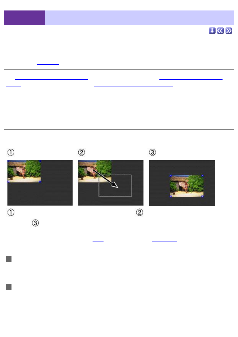 Object operations, Arranging objects, Moving objects | Sony DCR-TRV39 User Manual | Page 152 / 237