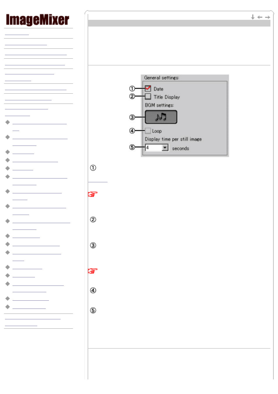 General settings/content, Settings | Sony DCR-TRV39 User Manual | Page 217 / 237