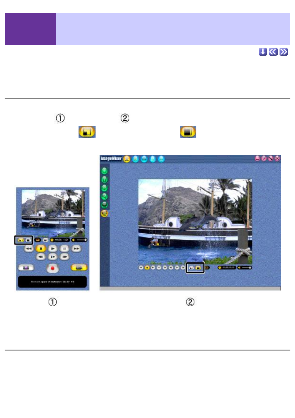 Changing the display size, Connection status, Dv camcorder capture mode (windows only) | Sony DCR-TRV39 User Manual | Page 60 / 237