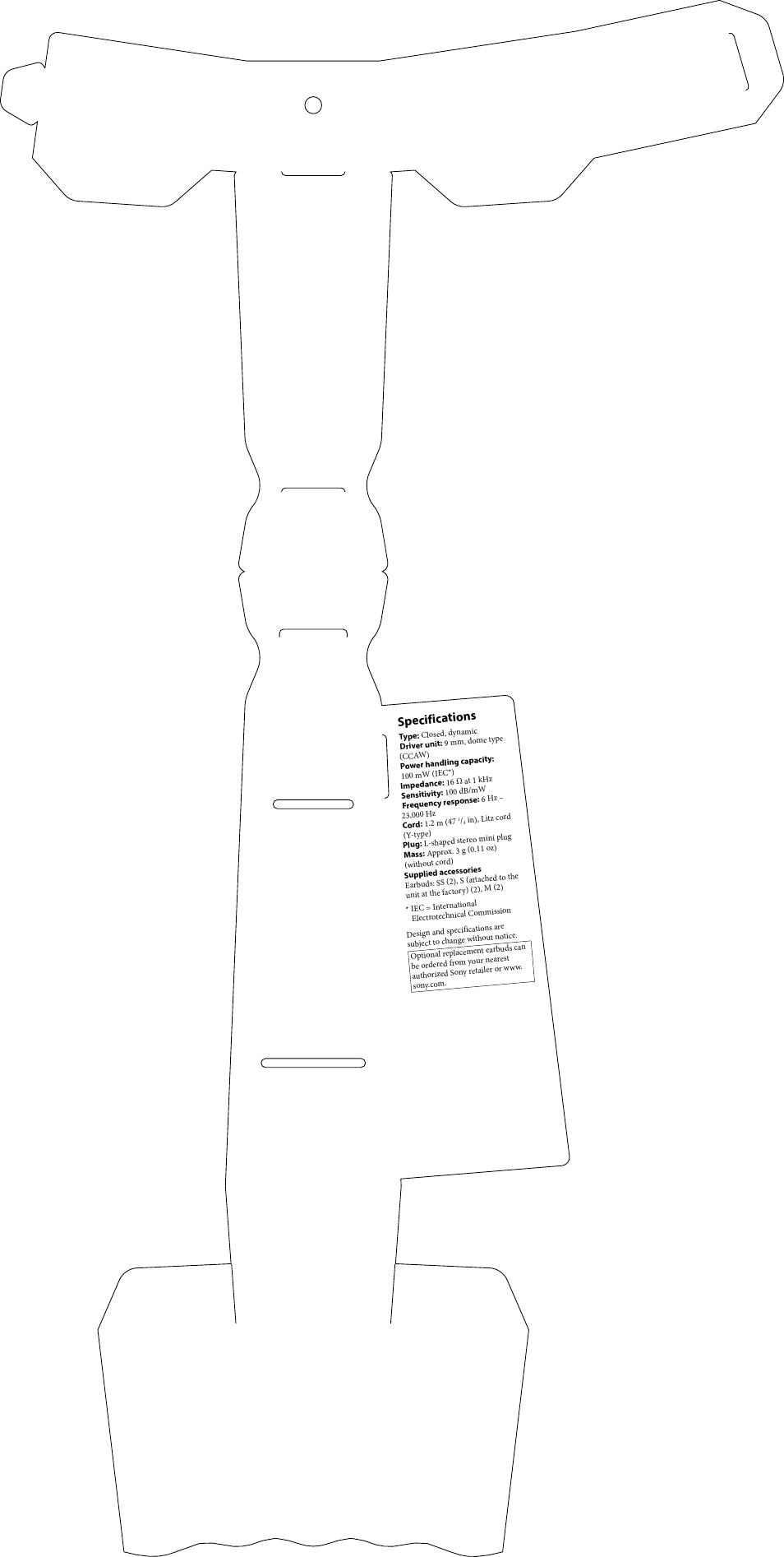 Sony MDR-EX25LP User Manual | Page 2 / 2