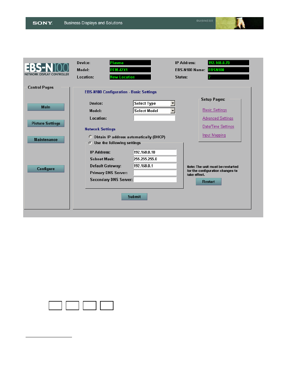Sony EBS-N100 User Manual | Page 3 / 6