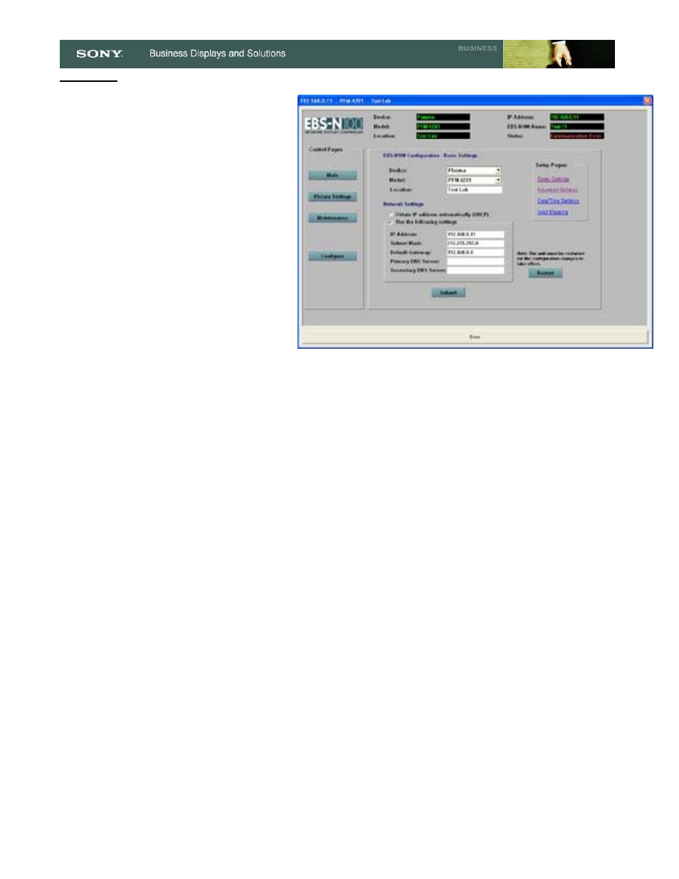Sony EBS-N100 User Manual | Page 6 / 6