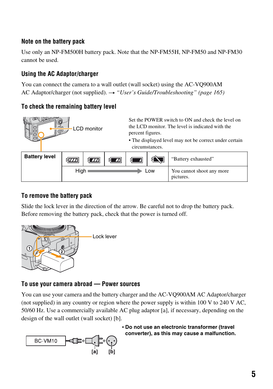 Sony DSLR-A700K User Manual | Page 5 / 19