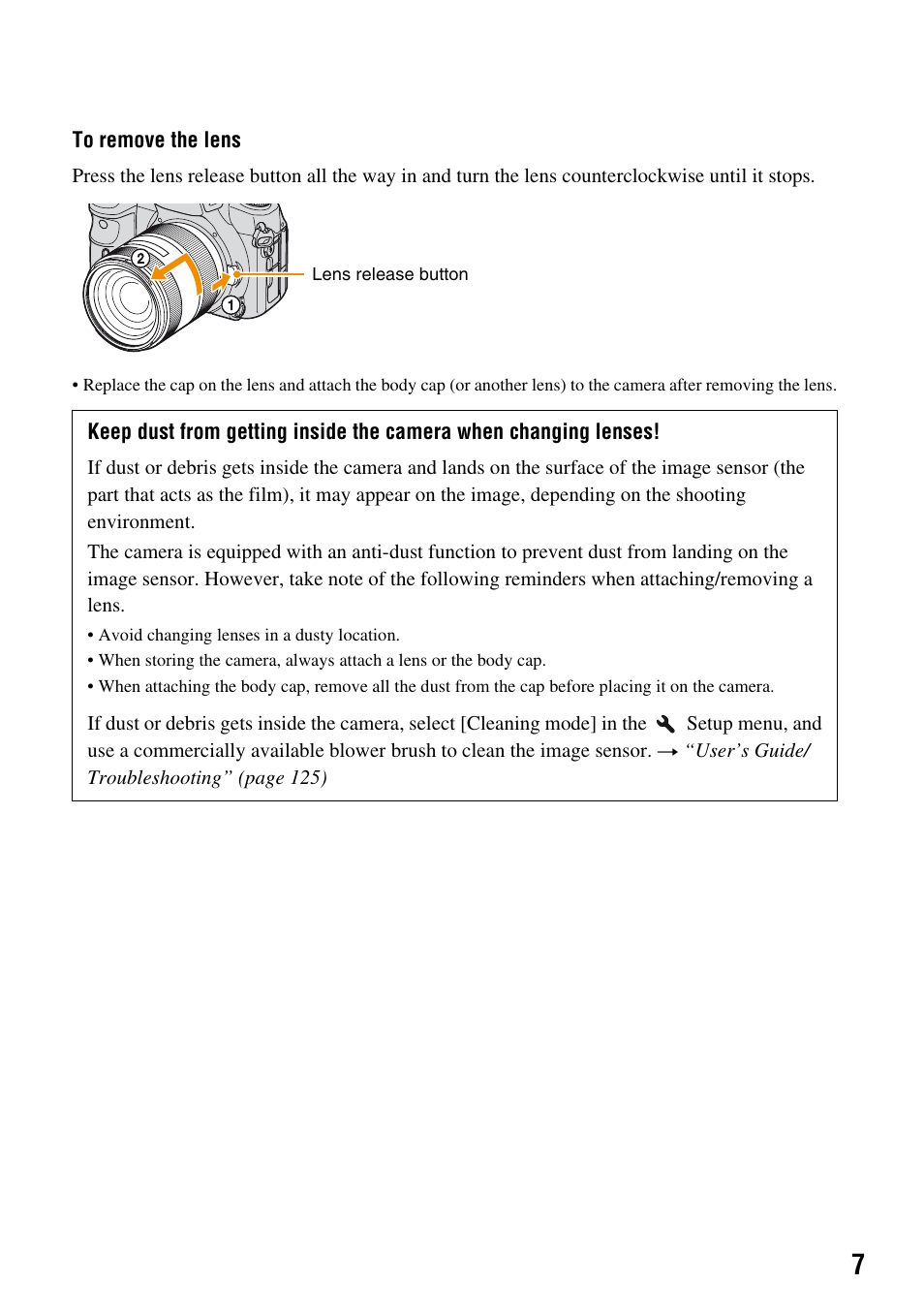 Sony DSLR-A700K User Manual | Page 7 / 19