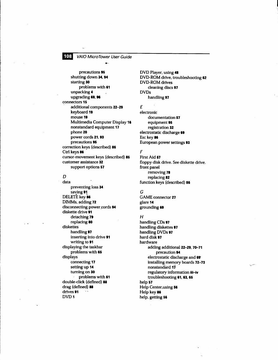 Sony PCV-E205 User Manual | Page 114 / 119