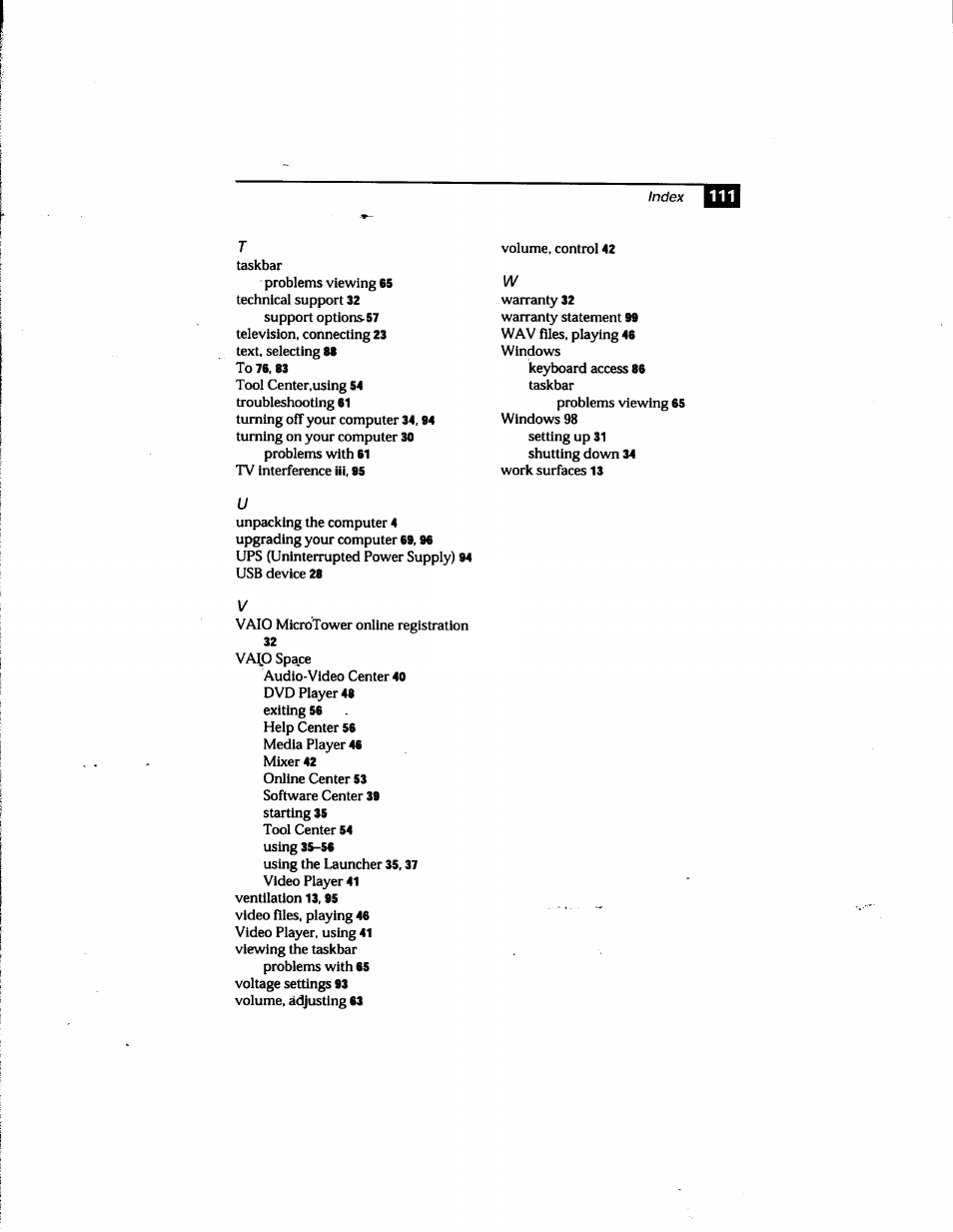 Sony PCV-E205 User Manual | Page 117 / 119