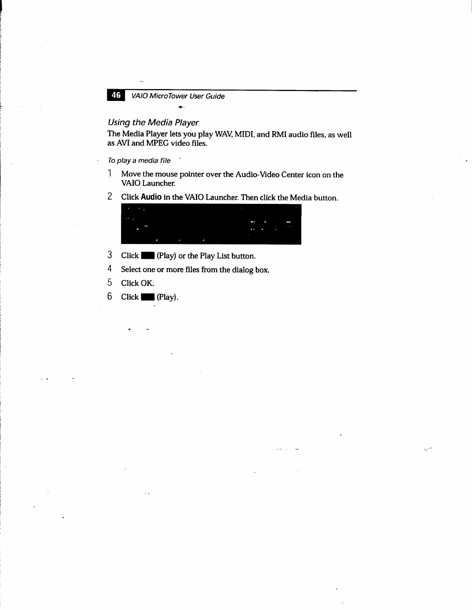 Using the media player | Sony PCV-E205 User Manual | Page 54 / 119