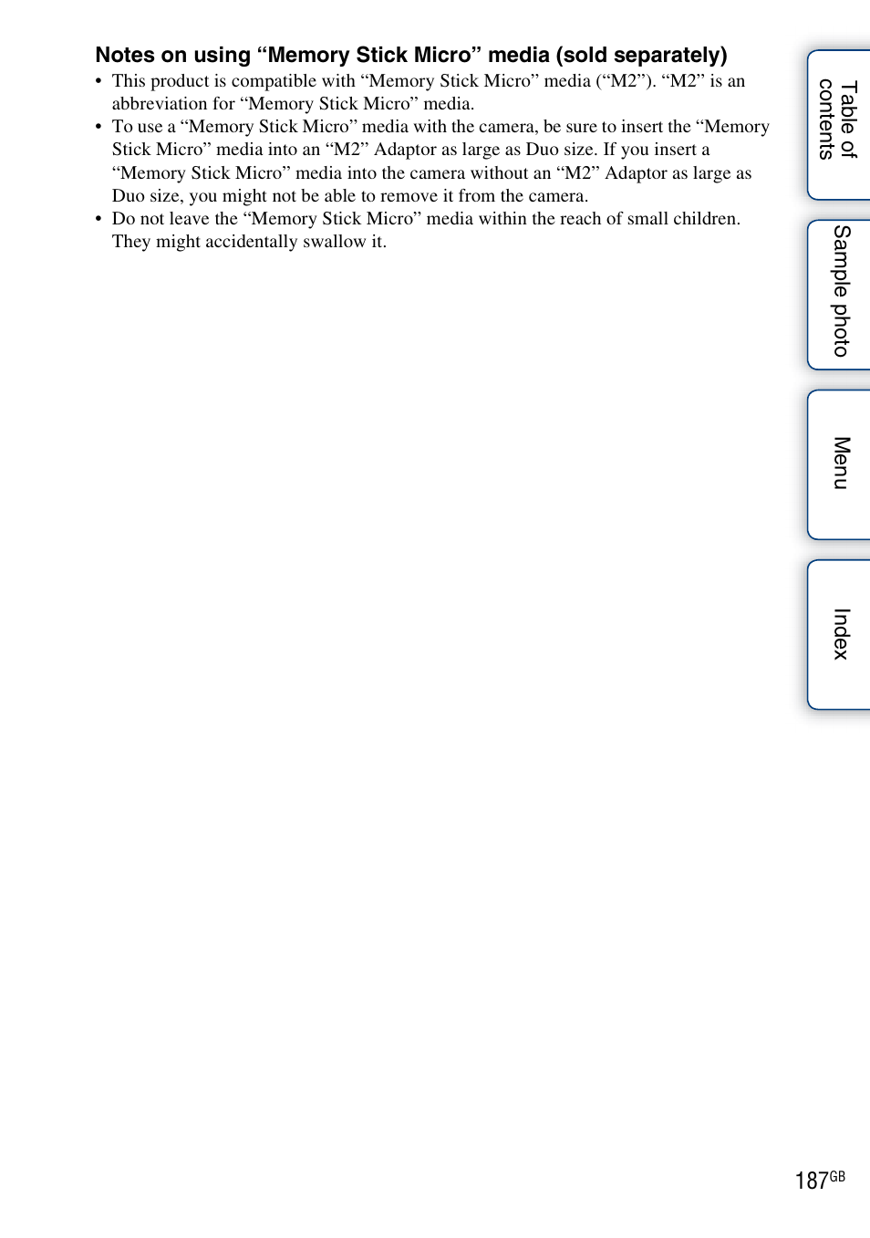 Sony NEX-3N User Manual | Page 187 / 198