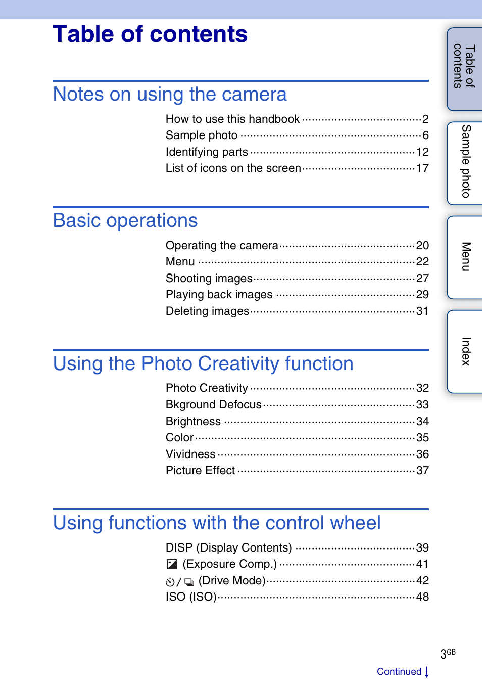 Sony NEX-3N User Manual | Page 3 / 198