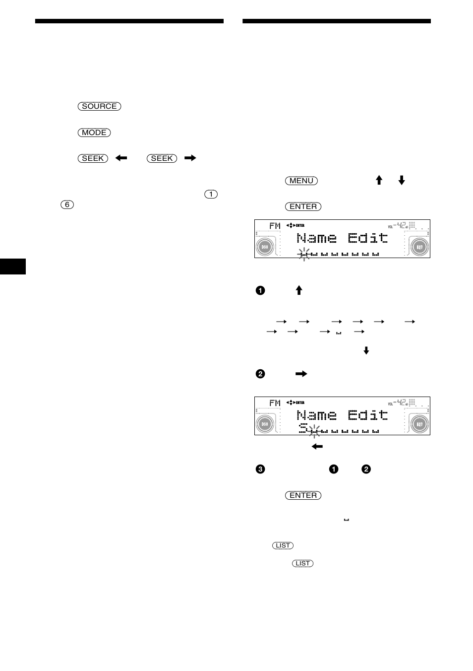 Storing only the desired stations, Storing station names, Station memo | 14 storing only the desired stations | Sony CDX-M630 User Manual | Page 14 / 88