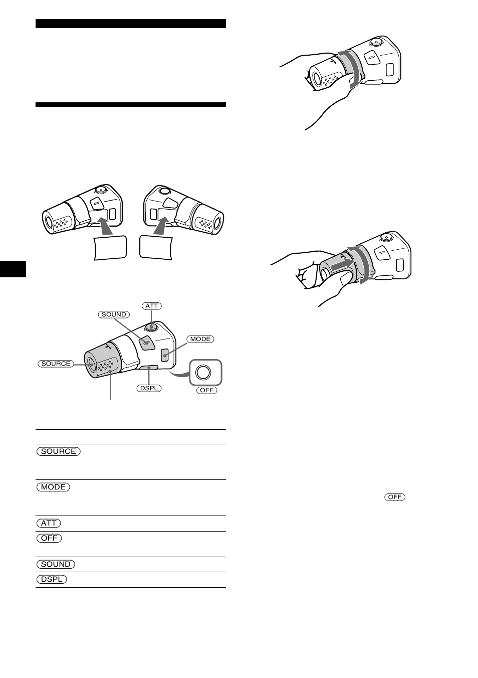 Other functions, Using the rotary commander | Sony CDX-M630 User Manual | Page 16 / 88