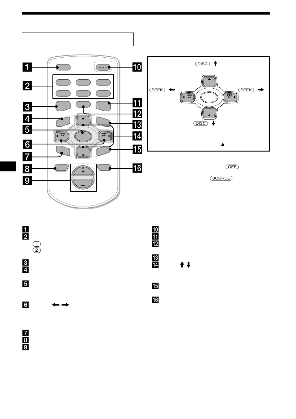 Location of controls, 4location of controls, Card remote commander rm-x117 | Sony CDX-M630 User Manual | Page 4 / 88