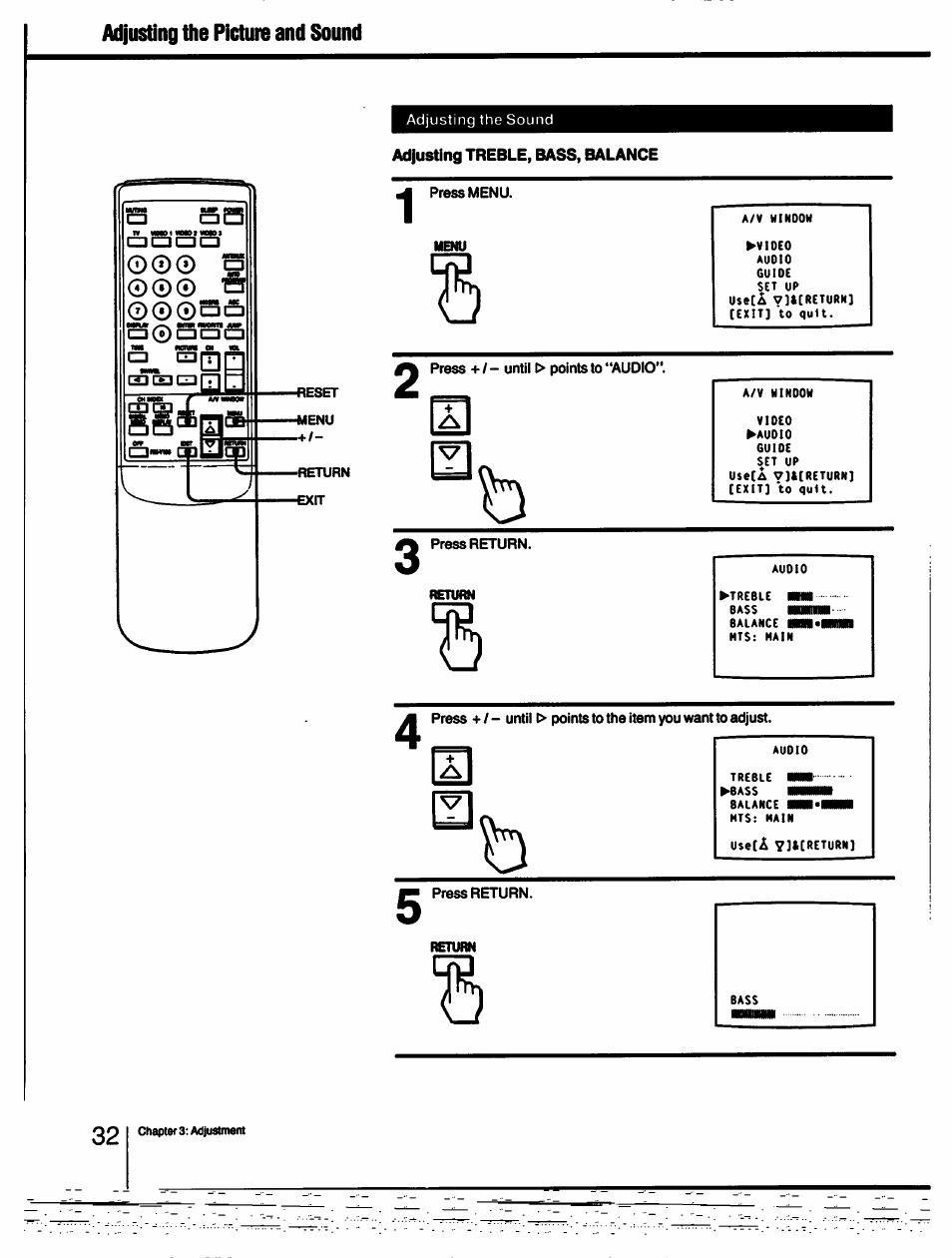 Sony KV-27XBR55 User Manual | Page 32 / 70