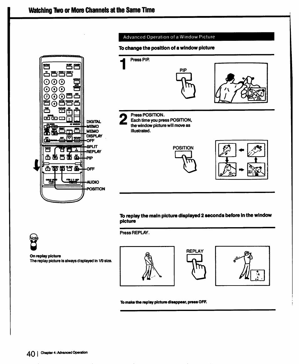 O0© a | Sony KV-27XBR55 User Manual | Page 40 / 70