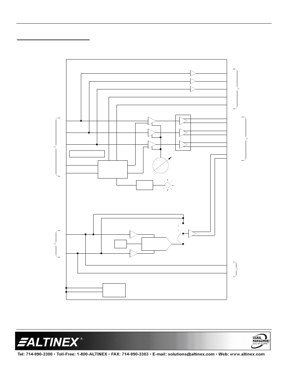 Diagram 2: internal view, Special application, Input output | Altinex Wall Mount Interface with Twisted Pair (TP) Output DS801-201 User Manual | Page 9 / 11