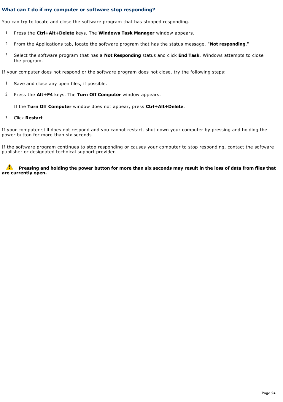 Sony PCV-RS500CP User Manual | Page 94 / 143