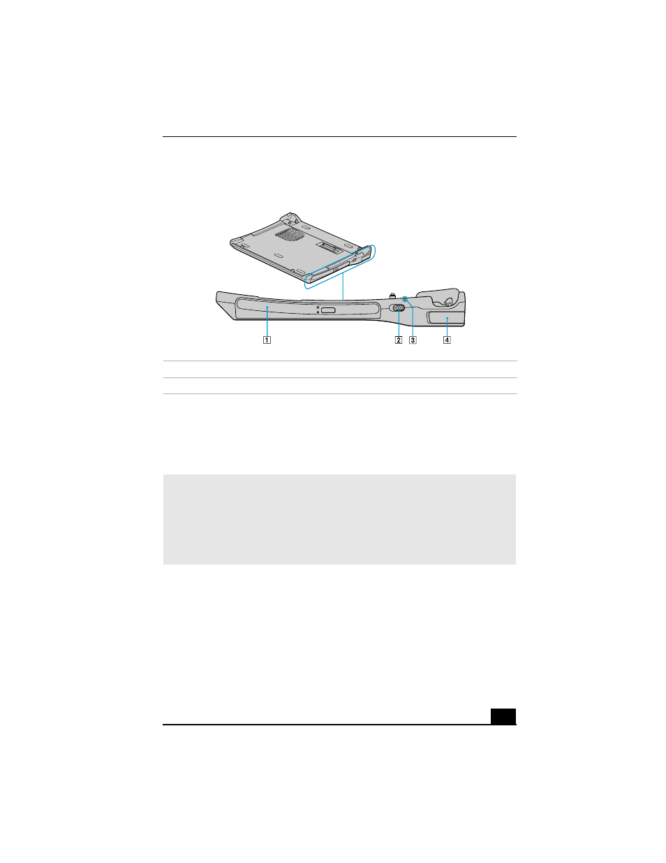 Connecting the notebook to the docking station | Sony PCG-R505JLK User Manual | Page 41 / 161