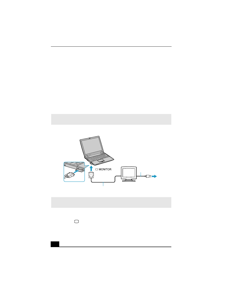 Connecting an external display, To connect a monitor | Sony PCG-R505JLK User Manual | Page 58 / 161