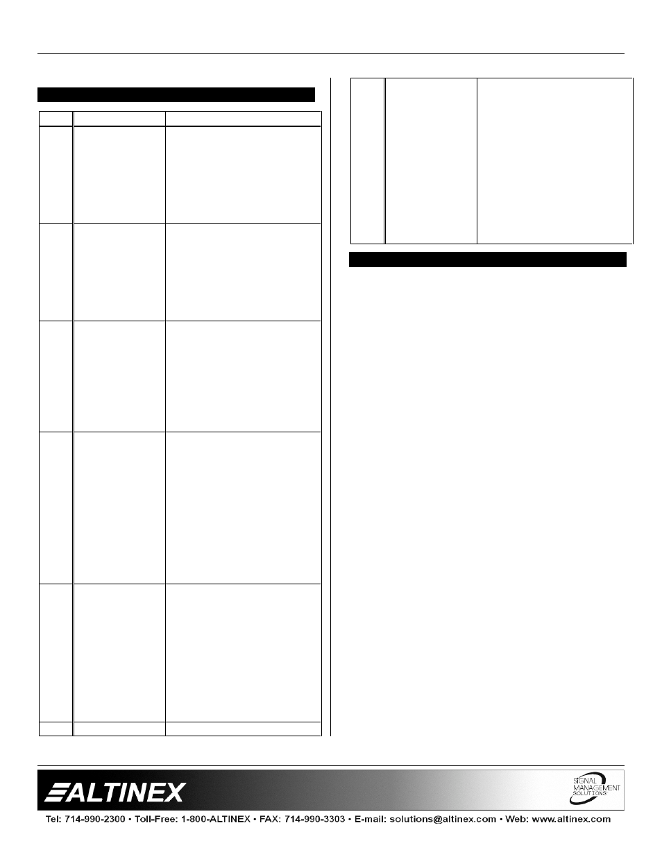 Distribution amplifiers | Altinex DA1206RM User Manual | Page 8 / 9