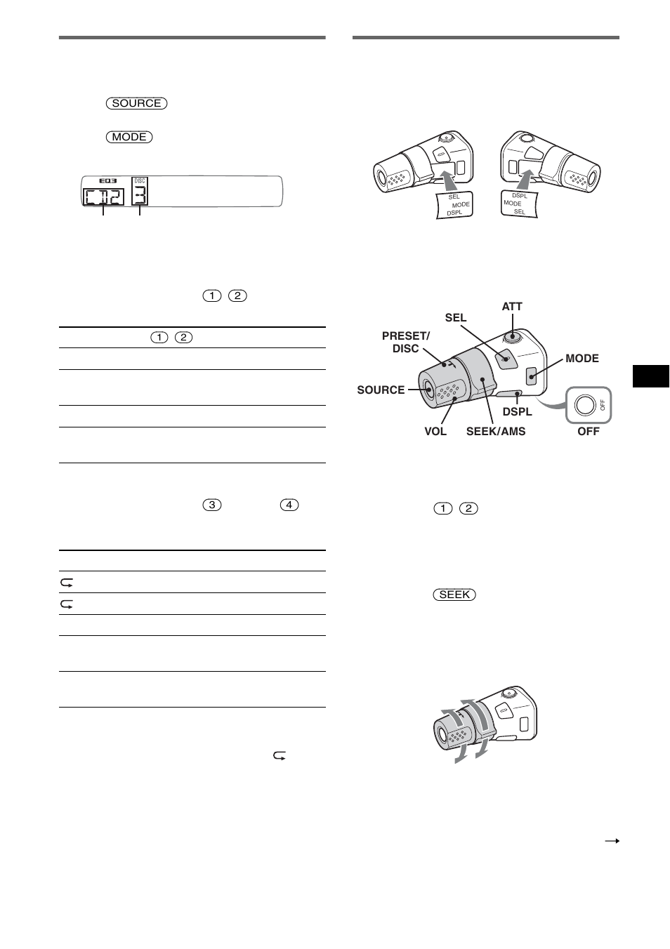 Cd/md changer, Rotary commander rm-x4s, Cd/md changer rotary commander rm-x4s | Selecting the changer, Skipping albums and discs, Repeat and shuffle play, Attaching the label, Location of controls, Changing the operative direction | Sony MEX-BT2600 User Manual | Page 17 / 80