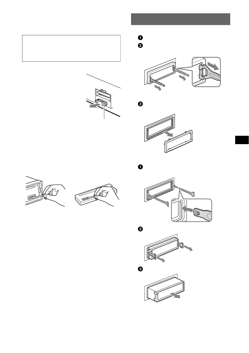 Removing the unit | Sony MEX-BT2600 User Manual | Page 21 / 80